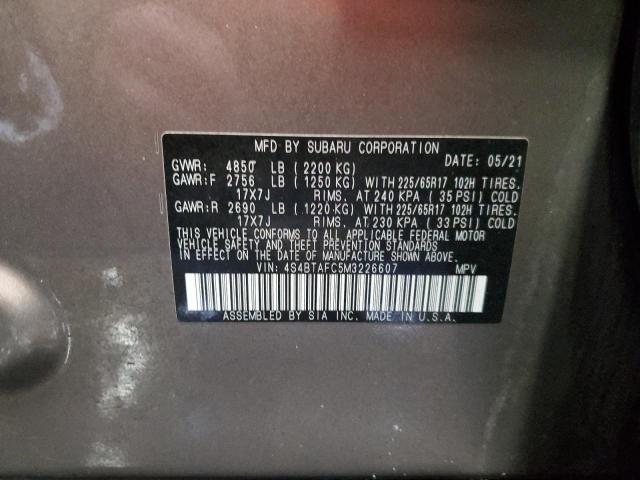 4S4BTAFC5M3226607 Subaru Outback Premium