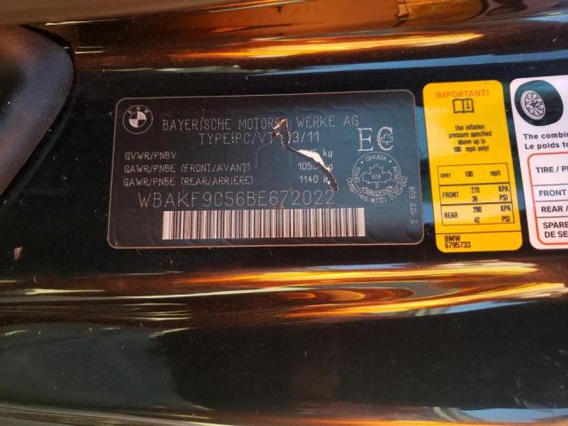WBAKF9C56BE672022 BMW 335 XI