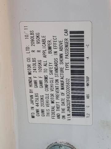 JH4CU2F6XCC005832 Acura Tsx Tech