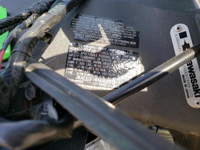 2010 KAWASAKI ZX1000 F - JKAZXCF19AA002579