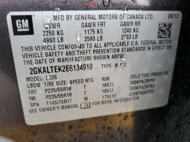 2GKALTEK2E6134910 GMC Terrain Slt
