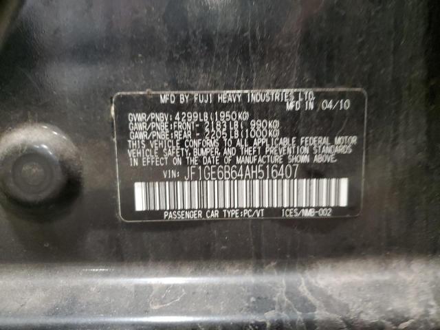 JF1GE6B64AH516407 Subaru Impreza 2.5i Premium