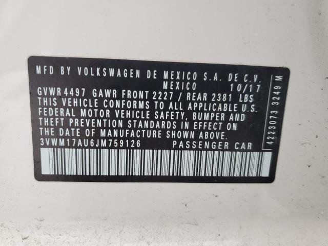 2018 VOLKSWAGEN GOLF ALLTR - 3VWM17AU6JM759126