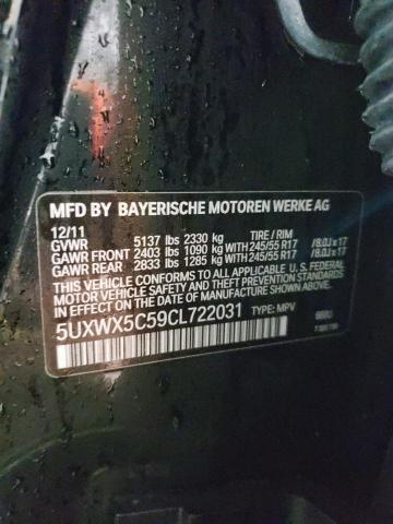 5UXWX5C59CL722031 BMW X3 Xdrive28i