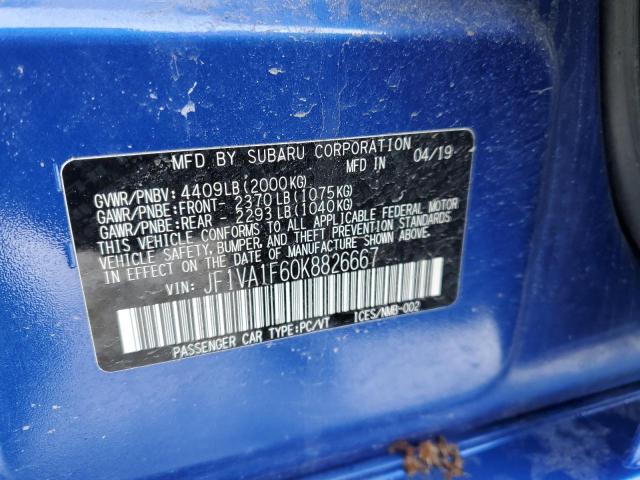 JF1VA1F60K8826667 Subaru Wrx Premium