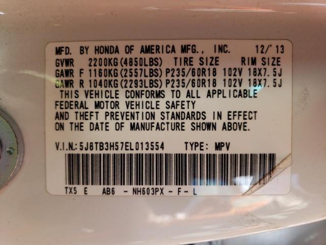 5J8TB3H57EL013554 Acura Rdx Technology