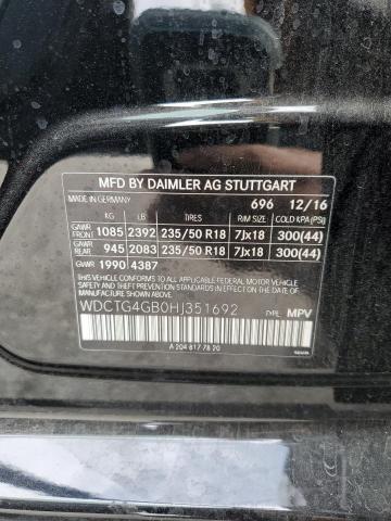 WDCTG4GB0HJ351692 Mercedes-Benz Gla 250 4matic