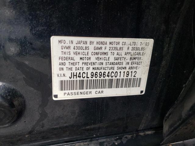 JH4CL96964C011912 Acura TSX