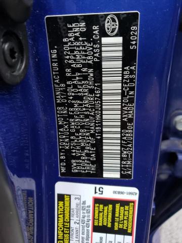 2018 TOYOTA CAMRY L - 4T1B11HK0JU574671