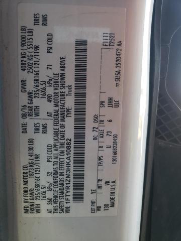 2017 FORD TRANSIT T- - 1FTYR1ZM3HKA10882