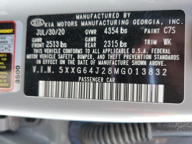 5XXG64J28MG013832 KIA K5 GT LINE