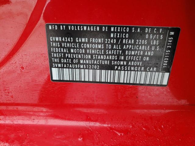 2015 VOLKSWAGEN GOLF SPORT - 3VWFA7AU9FM512702