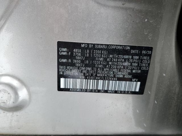 2020 SUBARU OUTBACK LI - 4S4BTANC7L3226446