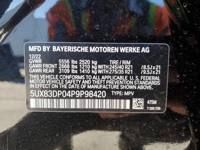2023 BMW X3 XDRIVEM - 5UX83DP04P9P98420