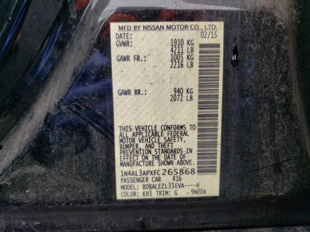 1N4AL3APXFC265868 Nissan ALTIMA 2.5