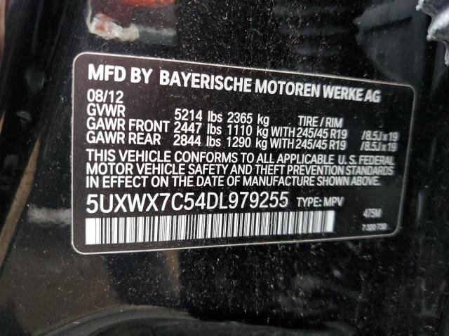 VIN 5UXWX7C54DL979255 2013 BMW X3, Xdrive35I no.12