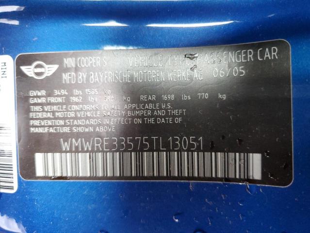 WMWRE33575TL13051 Mini COOPER S
