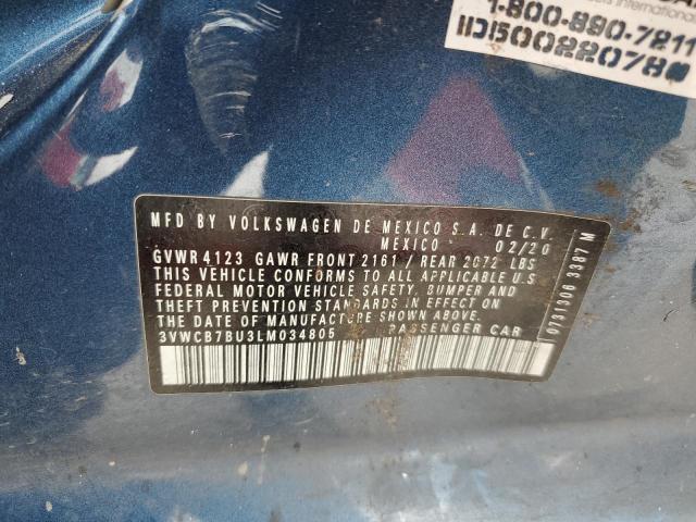 2020 VOLKSWAGEN JETTA S 3VWCB7BU3LM034805