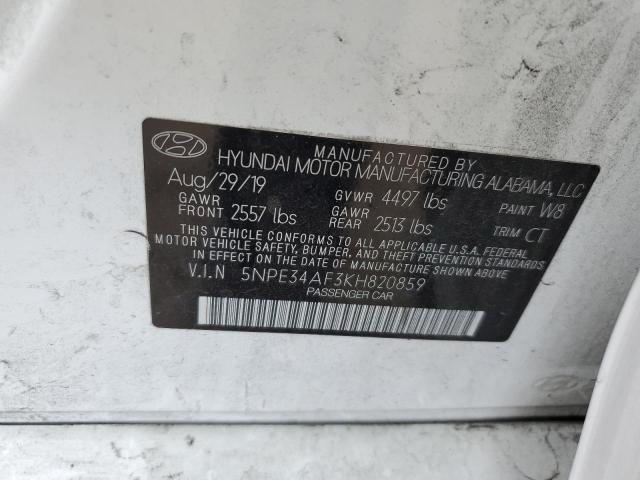 2019 HYUNDAI SONATA LIM - 5NPE34AF3KH820859