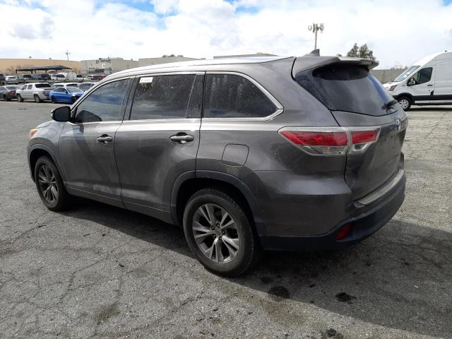 VIN 5TDKKRFH8ES037385 2014 Toyota Highlander, Xle no.2