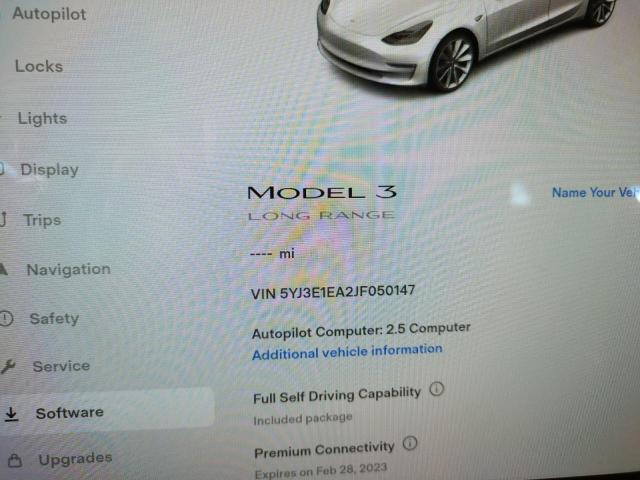5YJ3E1EA2JF050147 Tesla MODEL 3