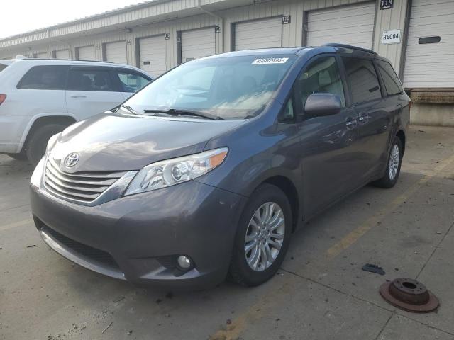 Salvage cars for sale from Copart Louisville, KY: 2016 Toyota Sienna XLE