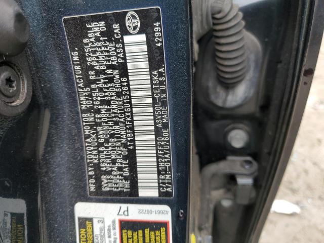 2016 TOYOTA CAMRY LE 4T1BF1FKXGU152646