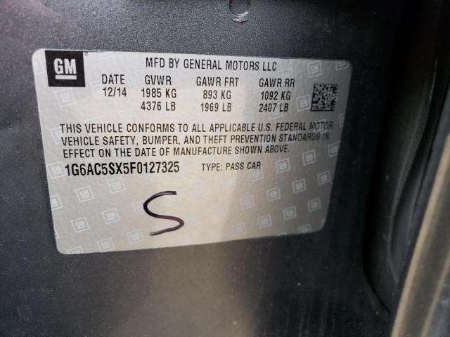 2015 CADILLAC ATS PERFOR - 1G6AC5SX5F0127325