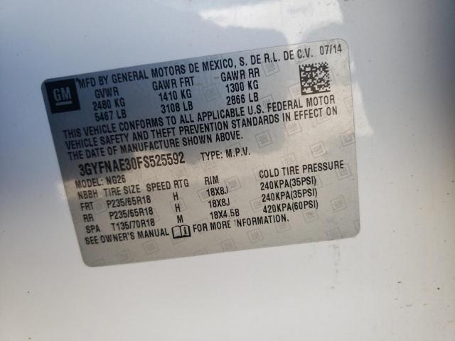 2015 CADILLAC SRX - 3GYFNAE30FS525592