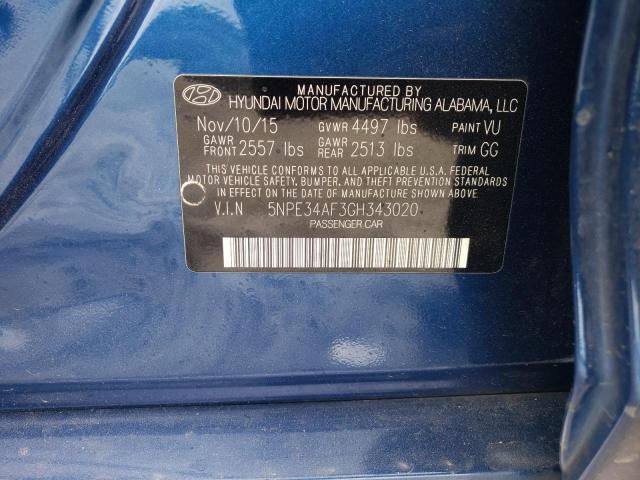2016 HYUNDAI SONATA SPO 5NPE34AF3GH343020