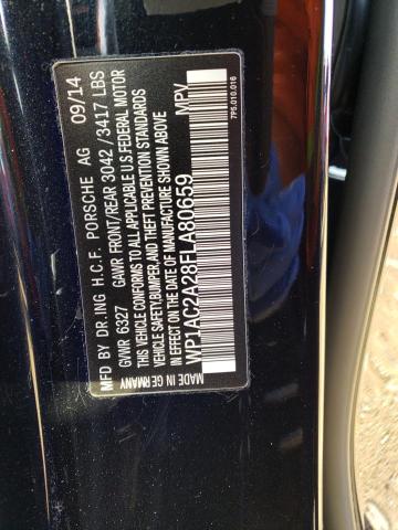 2015 PORSCHE CAYENNE TU - WP1AC2A28FLA80659