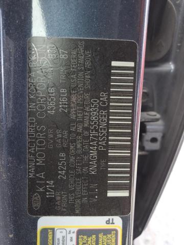 KNAGM4A71F5589350 KIA Optima Lx