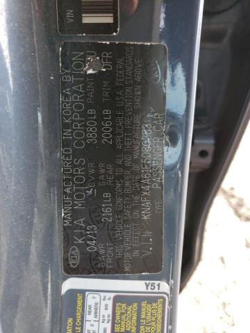 KNAFX4A61E5080383 KIA FORTE LX
