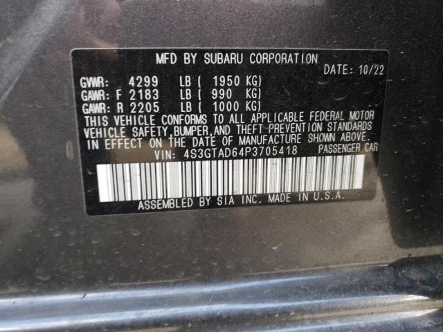 4S3GTAD64P3705418 Subaru Impreza Premium