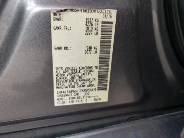 1N4AL3AP6GC209945 Nissan ALTIMA 2.5