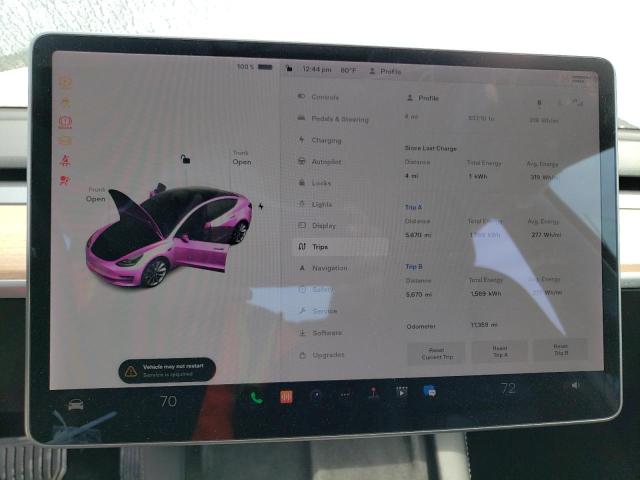 5YJ3E1EA7NF186165 Tesla MODEL 3