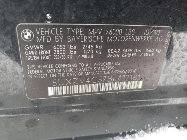 5UXZV4C57BL412181 BMW X5 Xdrive35i