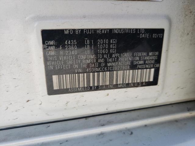4S3BMCC67C3027908 Subaru Legacy 2.5i Premium