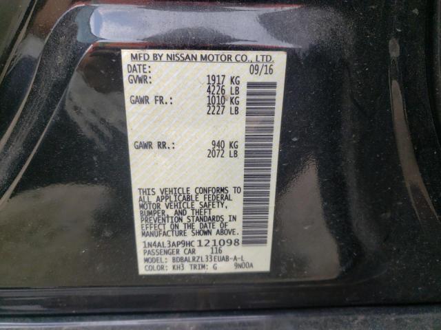 2017 NISSAN ALTIMA 2.5 1N4AL3AP9HC121098