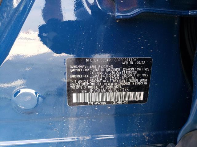 2022 SUBARU FORESTER W - JF2SKAMC5NH523375