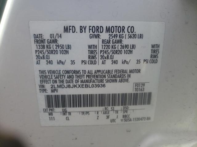 2LMDJ8JKXEBL03936 Lincoln MKX