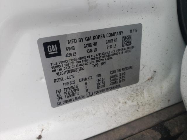 KL4CJ1SM9GB575853 Buick Encore Sport Touring