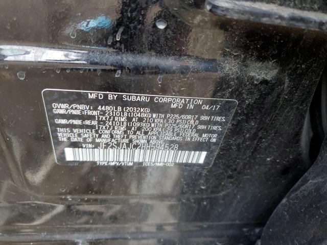 2017 SUBARU FORESTER 2 JF2SJAJC2HH594528