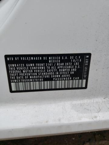 2019 VOLKSWAGEN JETTA S 3VWC57BUXKM270180