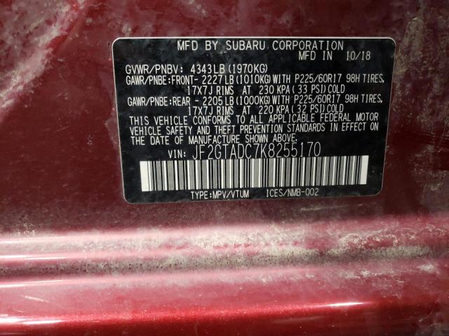 JF2GTADC7K8255170 Subaru Crosstrek Premium