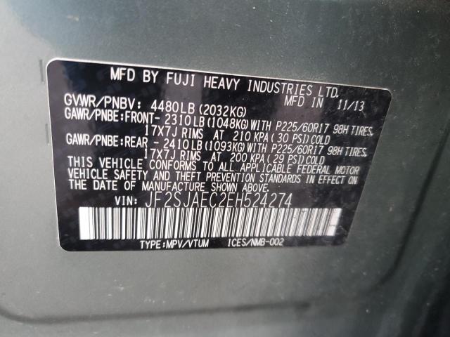 JF2SJAEC2EH524274 Subaru Forester 2.5i Premium