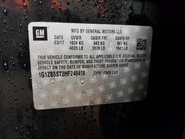 2017 CHEVROLET MALIBU LS - 1G1ZB5ST2HF248418