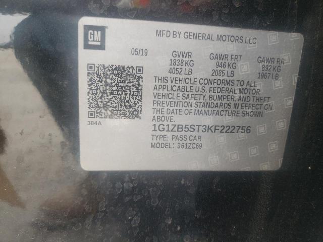2019 CHEVROLET MALIBU LS 1G1ZB5ST3KF222756