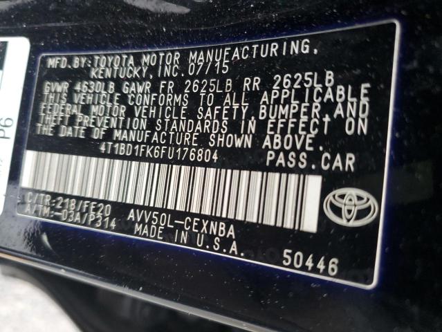 2015 TOYOTA CAMRY LE/S - 4T1BD1FK6FU176804