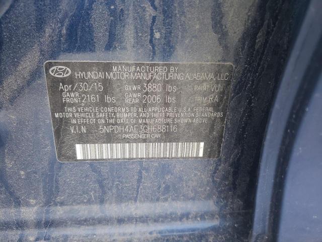2016 HYUNDAI ELANTRA SE - 5NPDH4AE3GH688116